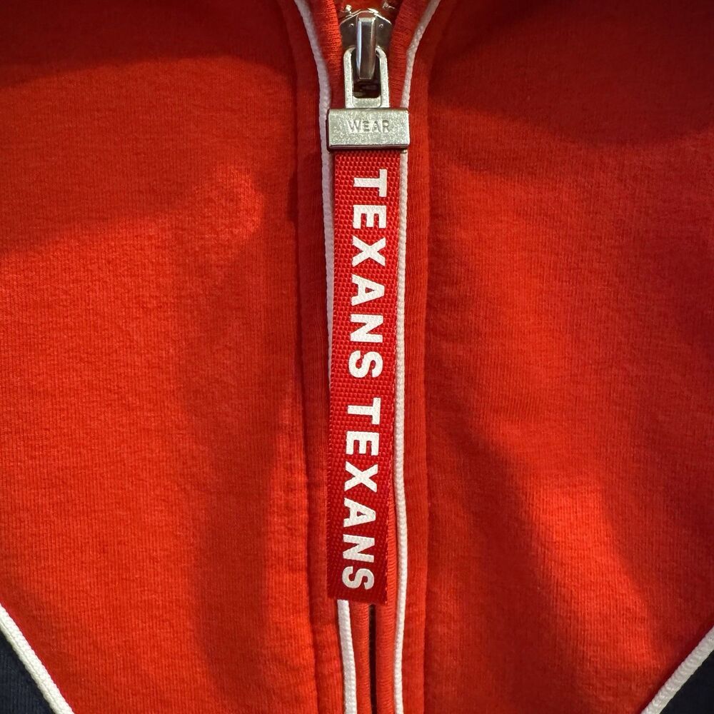 Women's WEAR By Erin Andrews Navy Houston Texans Half-Zip Jacket XXL - Picture 7 of 10